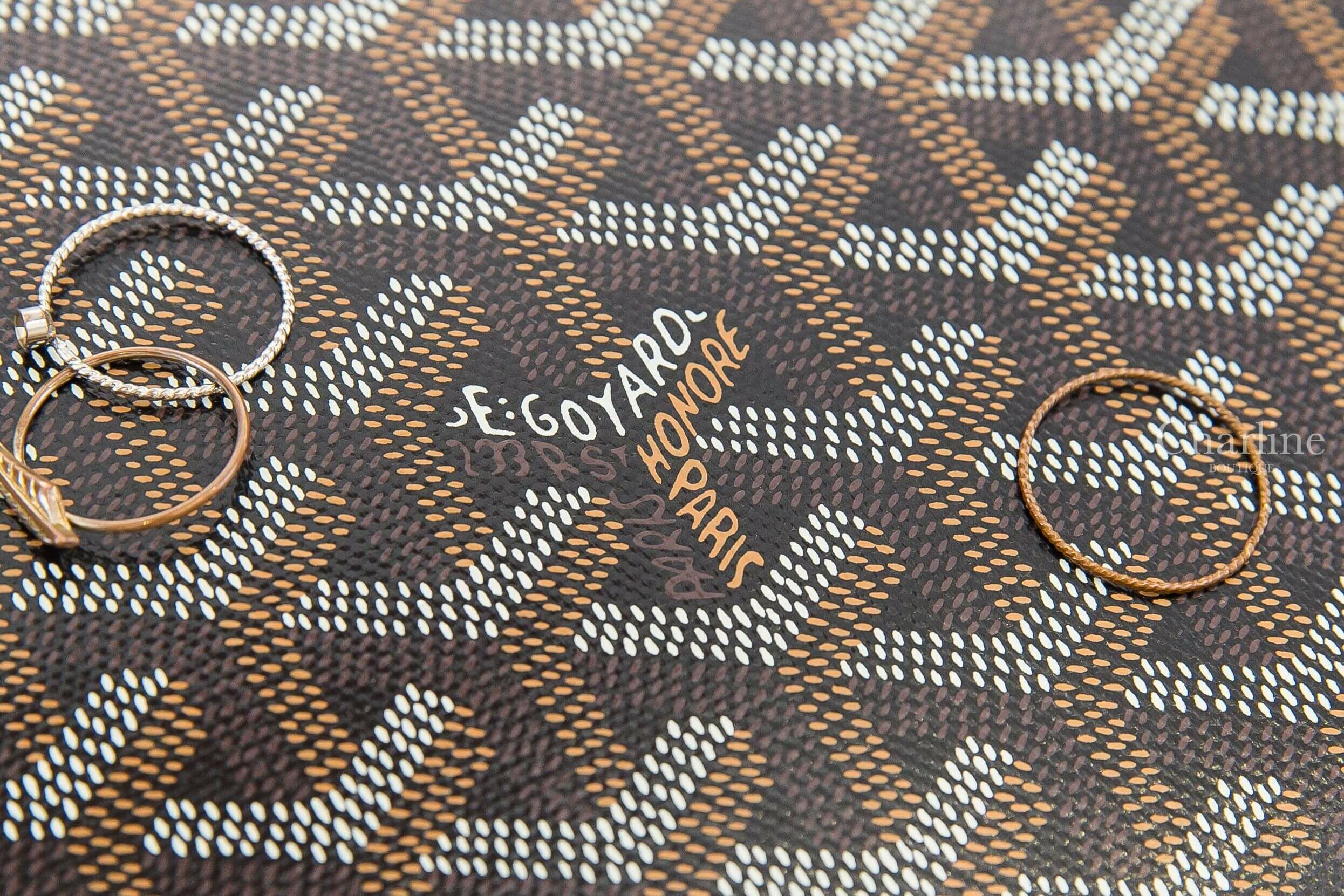 Goyard Artois PM Bag 黑色帆布小牛皮同色提把小型拉鍊托特包