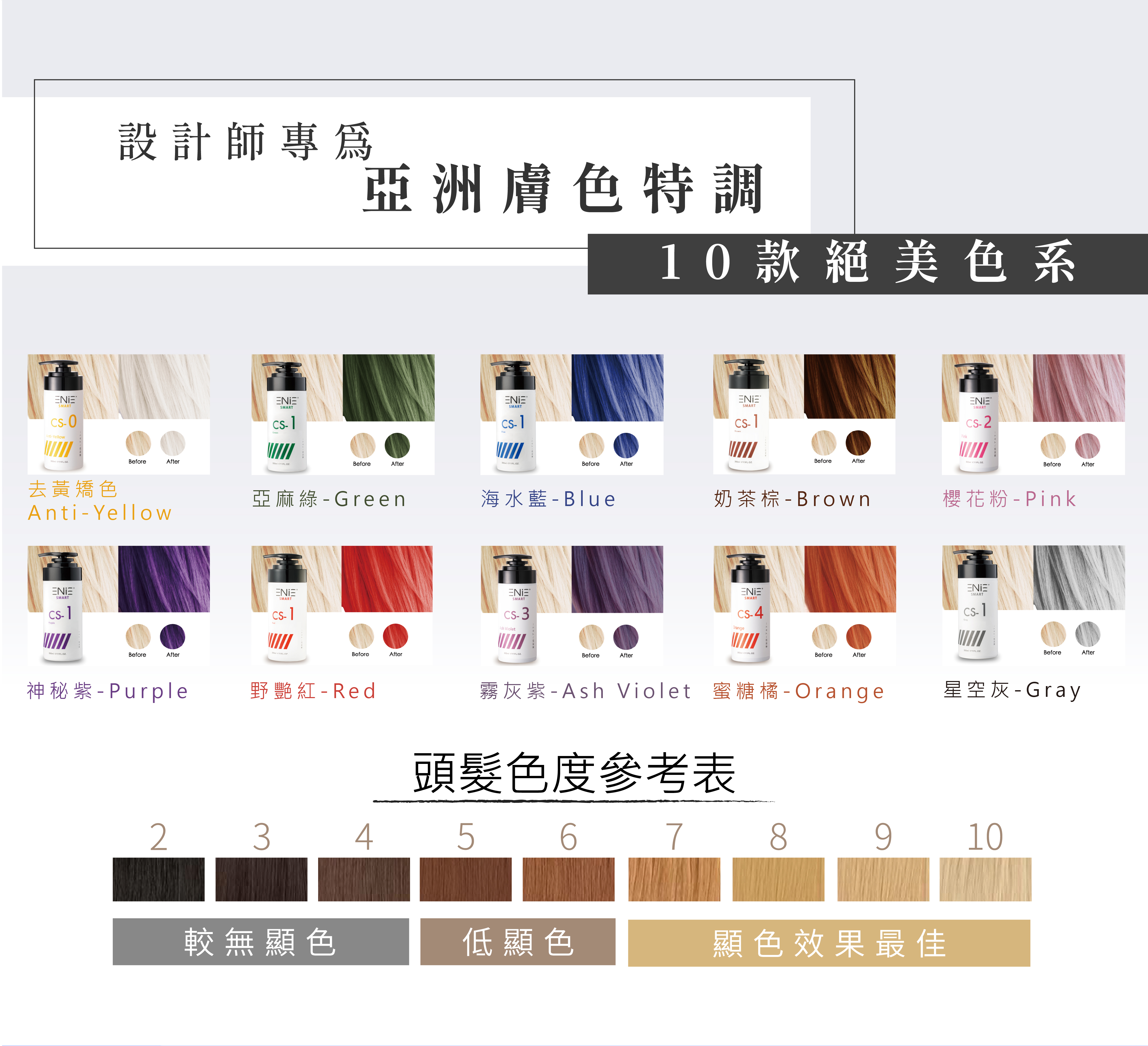 補色劑10種顏色