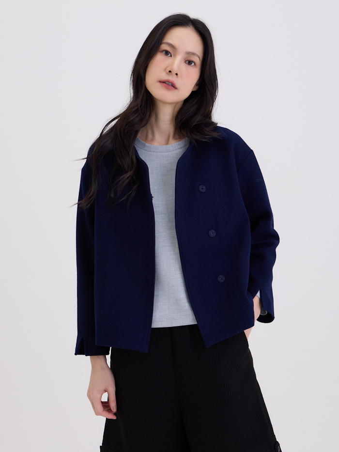 凱勒大衣外套-藏青