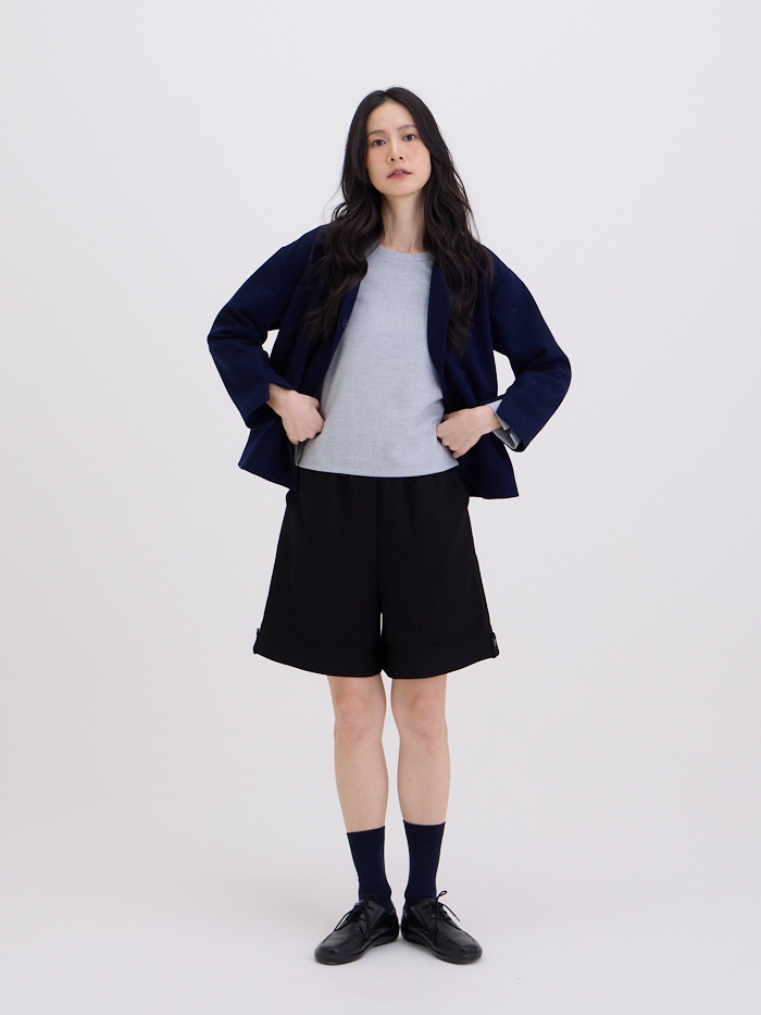 凱勒大衣外套-藏青