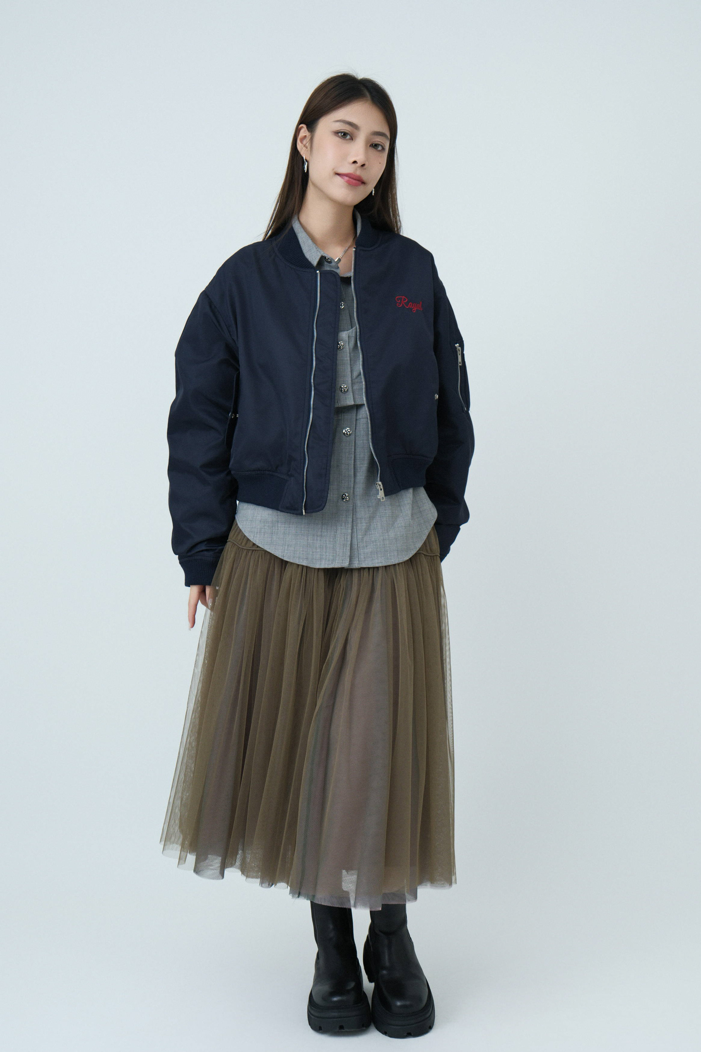 FW24_0232（外套＋上衣+半截裙）