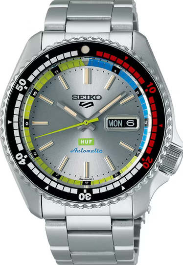 萬年鐘錶 - SEIKO  5 Sports   潮牌聯名HUF限量款運動機械男錶  SRPL33K1 / 4R36-16J0N  錶徑42.5MM