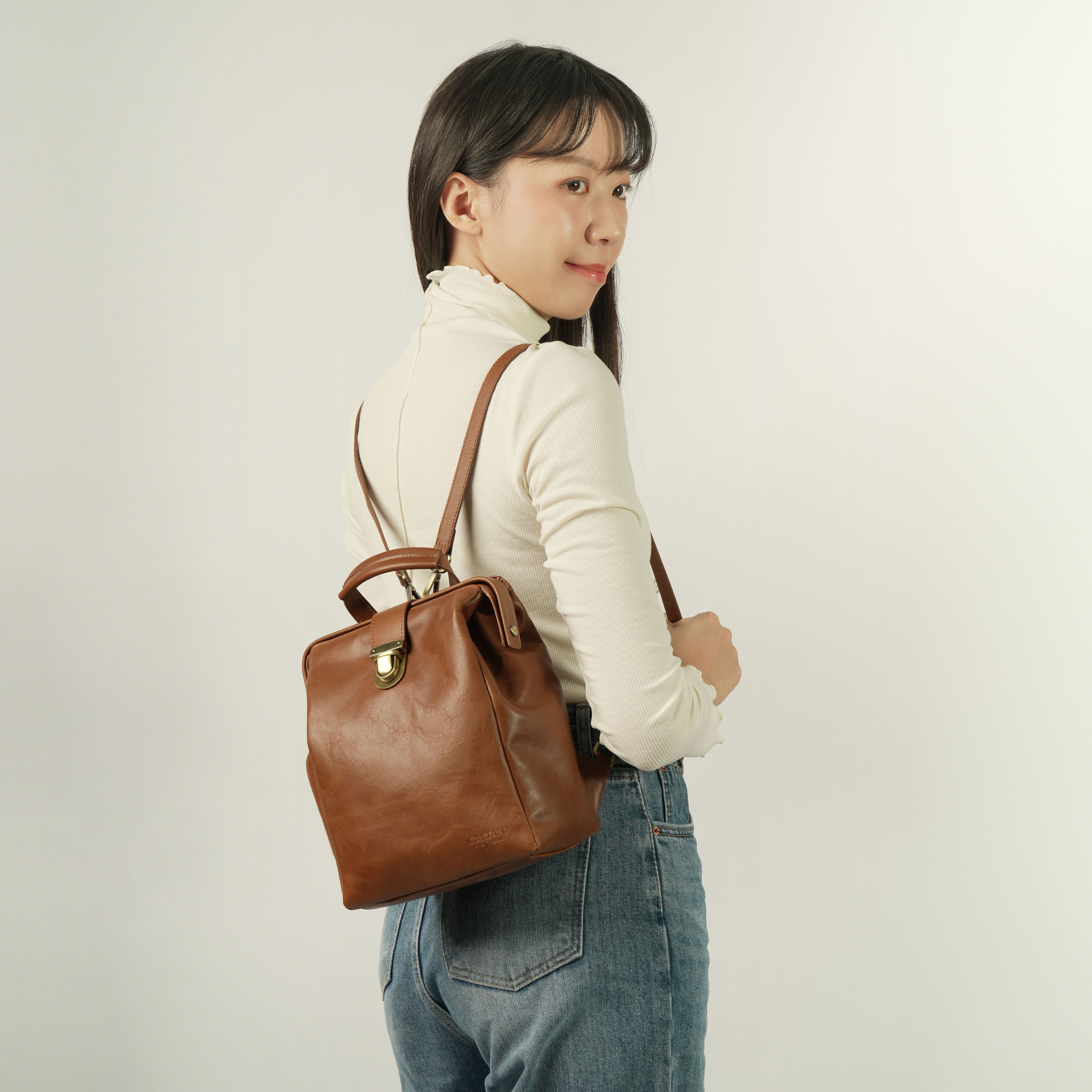 經典口金真皮醫生包 234064ht