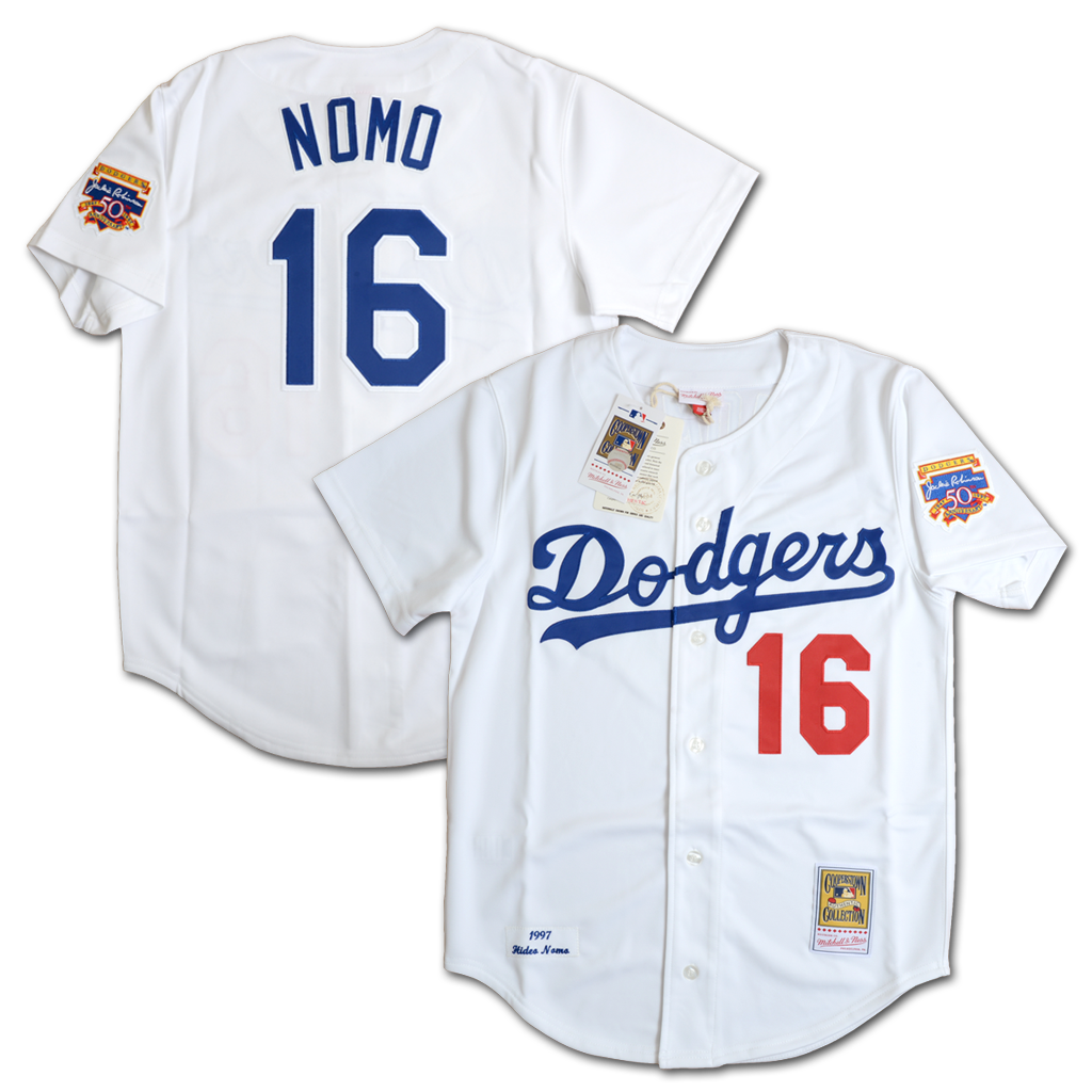 Mitchell & Ness 洛杉磯道奇隊 野茂英雄 1997 球員版 主場球衣