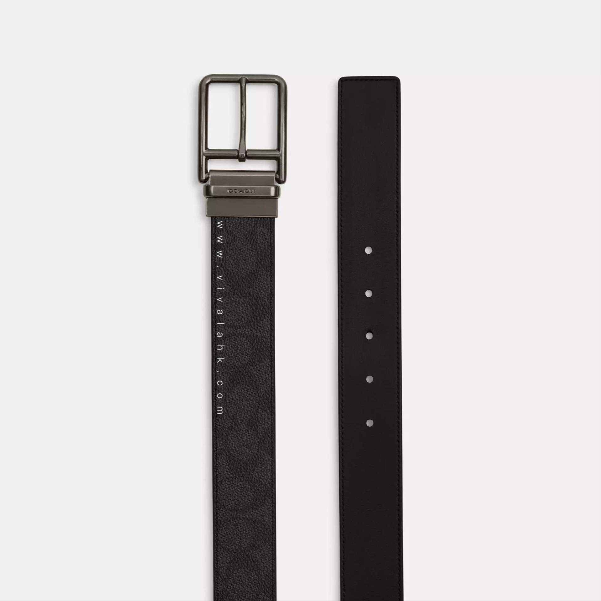 Coach - Double Bar 雙面男裝皮帶 (38mm) (CY997) (CQ006)