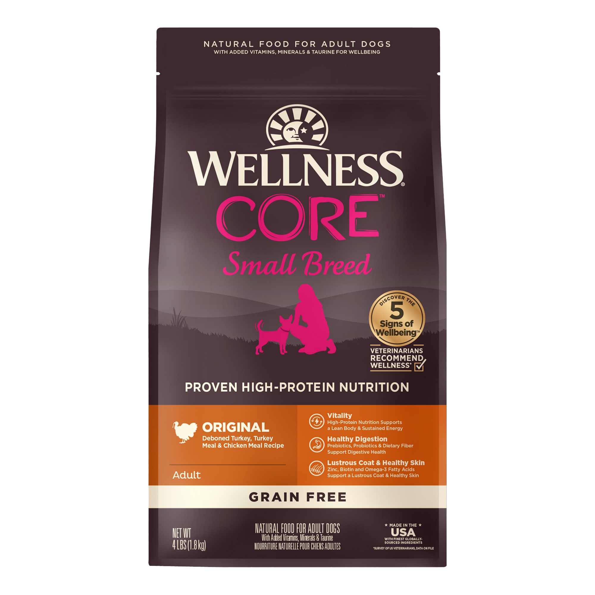 WELLNESS CORE 無穀系列-小型犬 新鮮火雞肉(12磅)