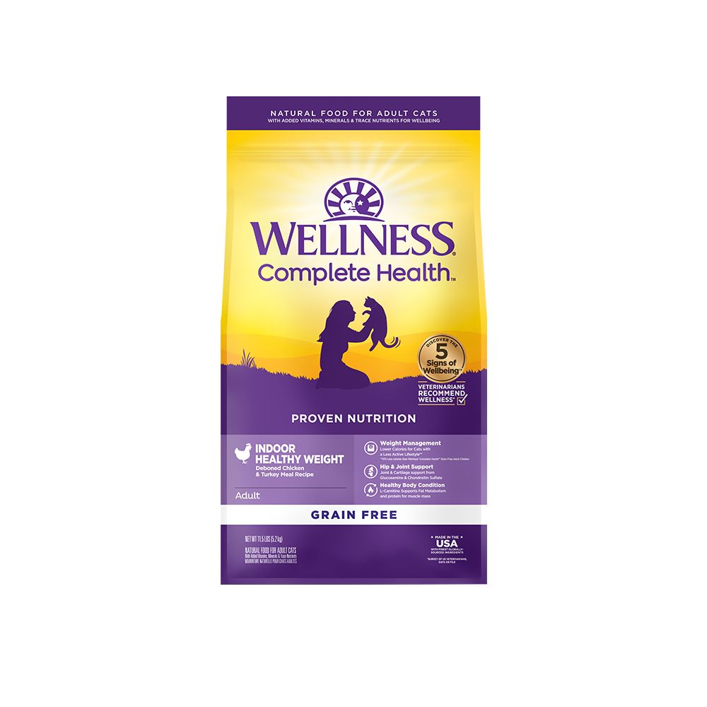 WELLNESS Complete Health 全方位無穀系列-室內貓 體重控制(11.5磅)