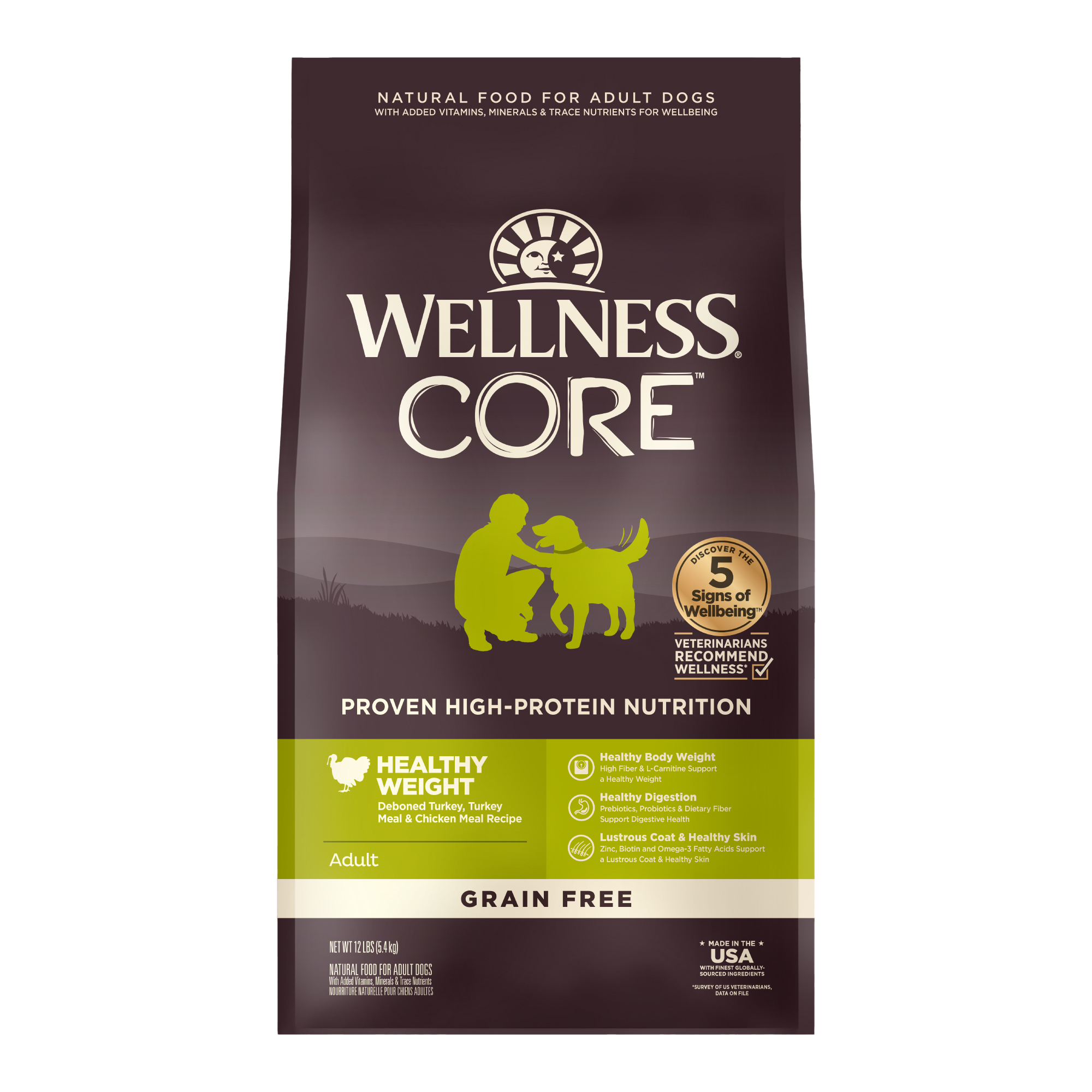 WELLNESS CORE 無穀系列-成犬 新鮮火雞肉(低卡)(24磅)