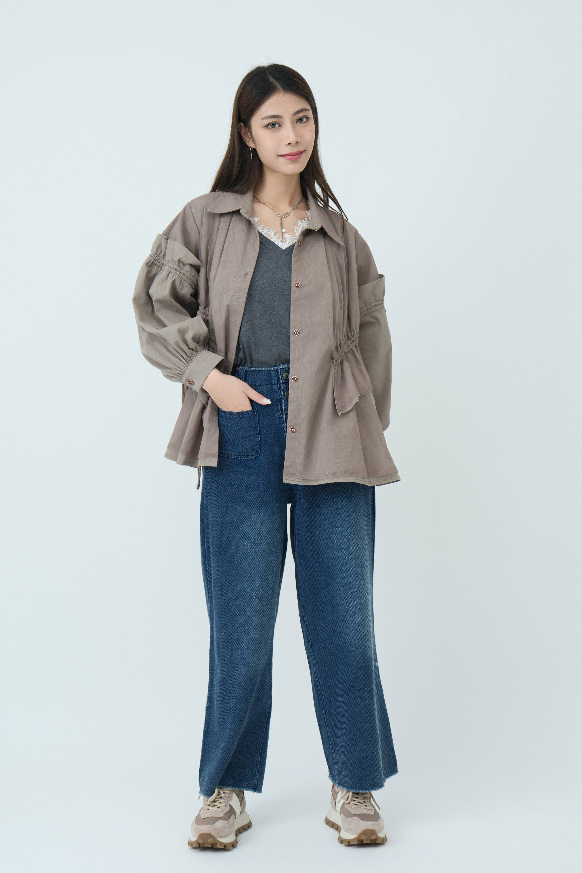 FW24_0241（裇衫＋上衣+牛仔褲）