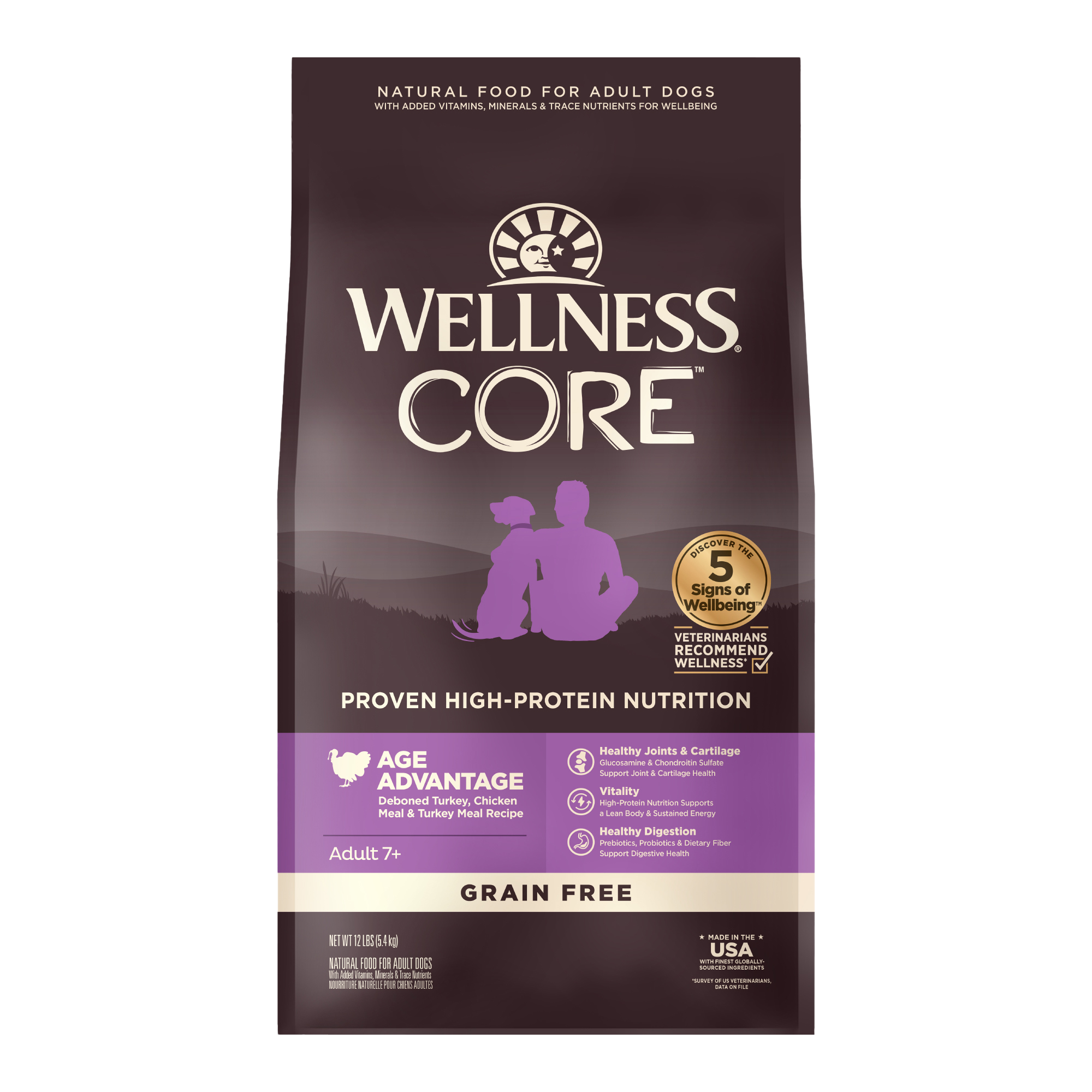 WELLNESS CORE 無穀系列-熟齡犬 新鮮火雞肉(24磅)