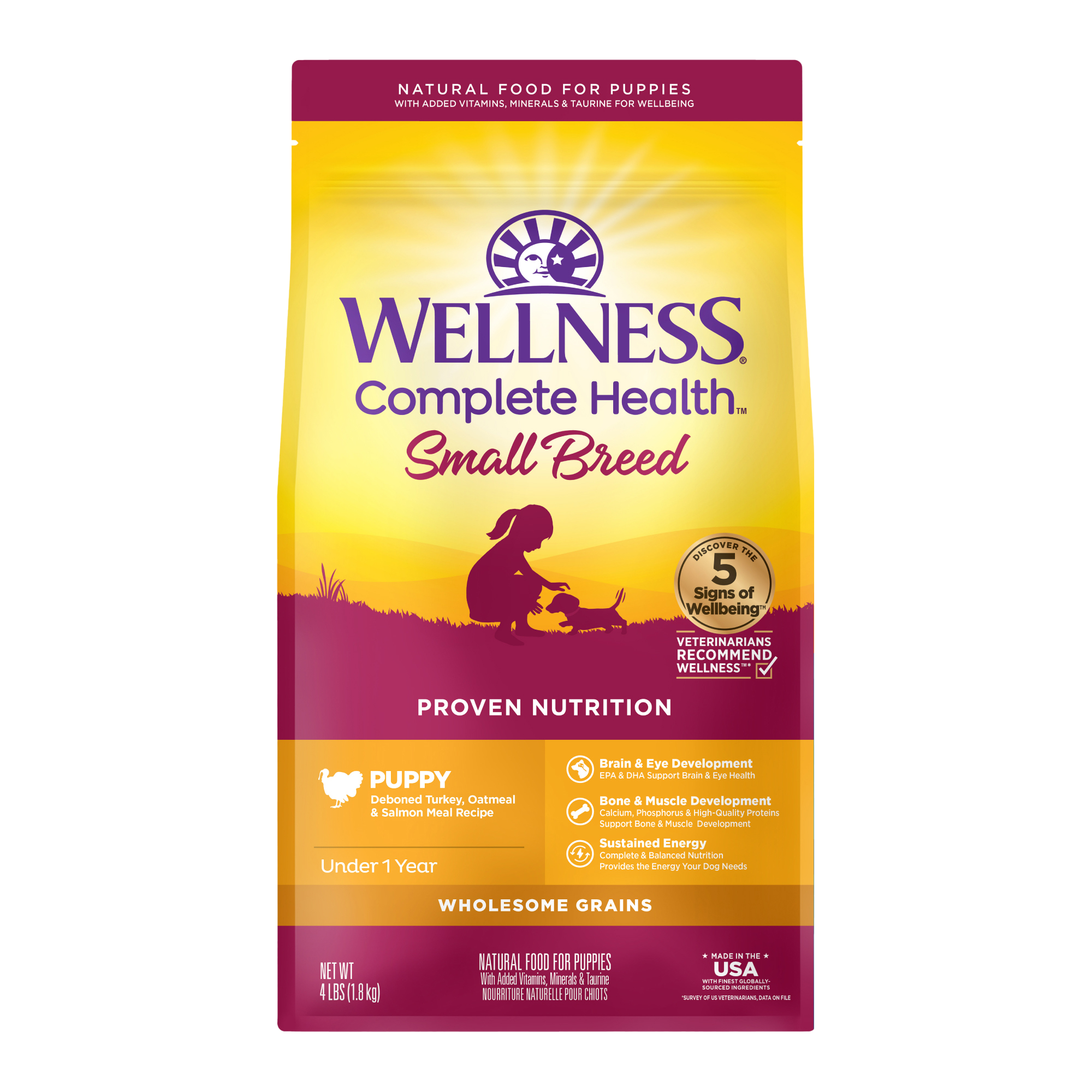 WELLNESS Complete Health 全方位系列-幼犬/小型犬 新鮮火雞肉(4磅)