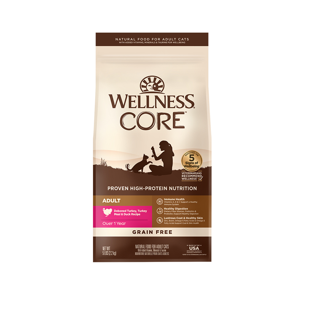 WELLNESS CORE 無穀系列-成貓 新鮮鴨肉(5磅)