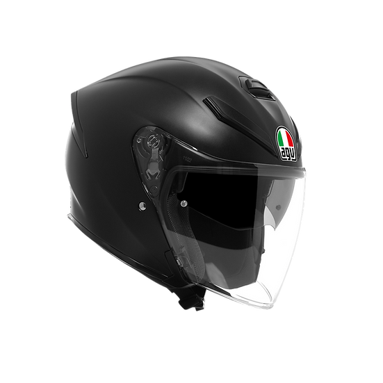 AGV K5 JET EVO MATT BLACK 消光黑 亞洲版 3/4罩