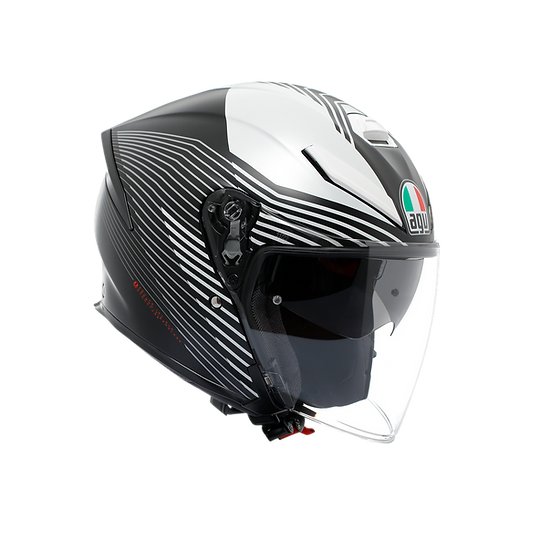 AGV K5 JET EVO CONTROL MATT BLACK 彩繪 亞洲版 3/4罩