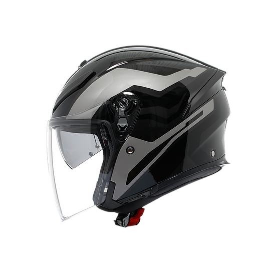 AGV K5 JET EVO TUNE GREY/BLACK 彩繪 亞洲版 3/4罩