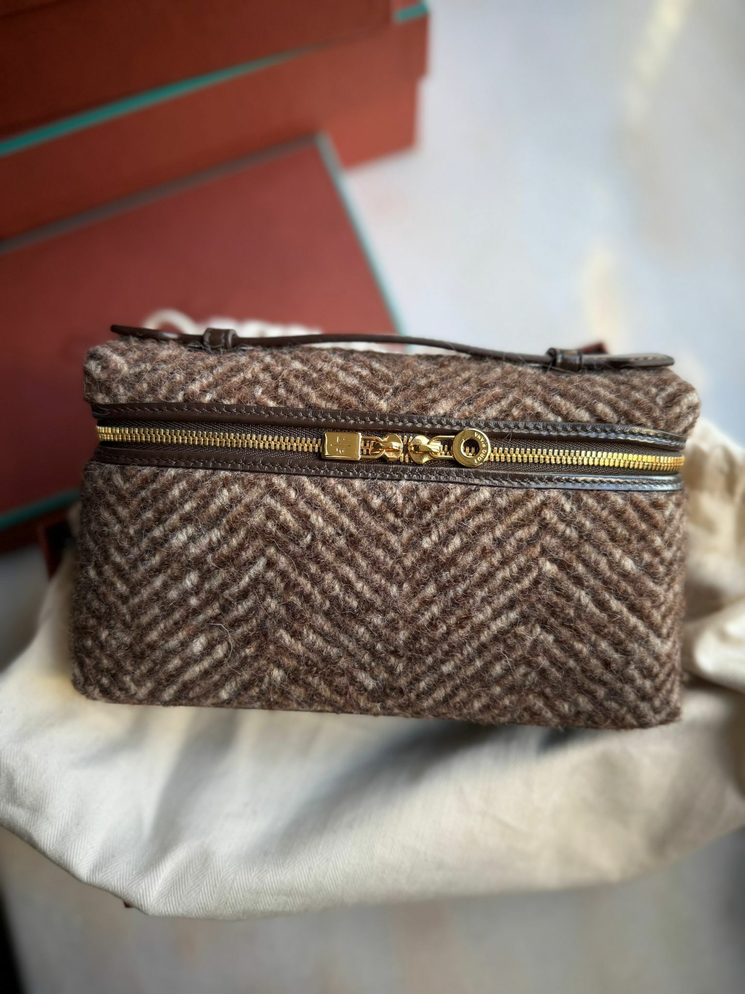 Extra Pocket L19 library/dark chocolate licorice/sun gold (B4NO)