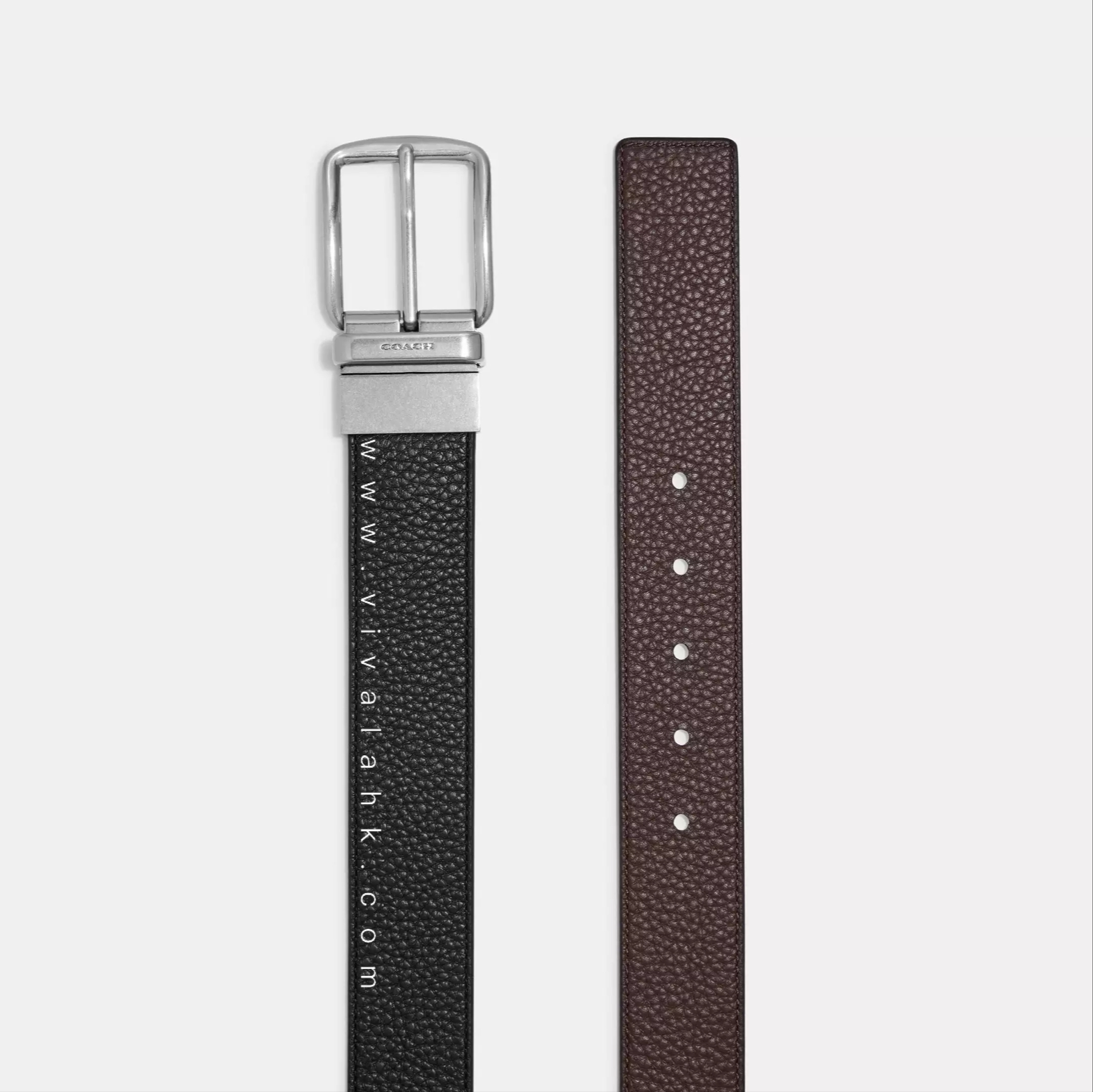 Coach - 雙面男裝皮帶 (38mm) (荔枝皮) (CQ023) (64840)