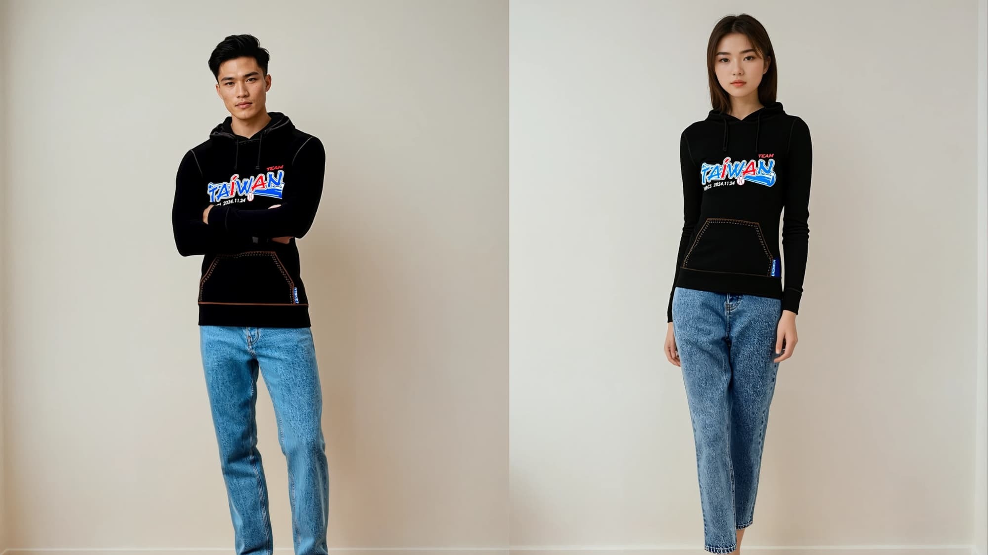 WBCS TEAM TAIWAN 蓄熱保暖冠軍帽T