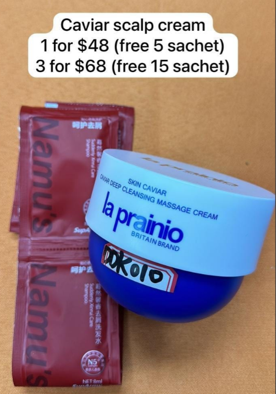 3 CAVIAR SCALP CREAM (FOC 15 SACHETS)