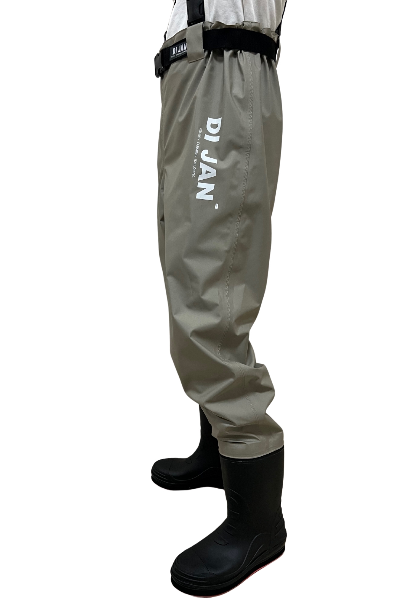 UW-625 高腰透氣釣魚褲 (專利S底毛氈+釘) 含腰帶