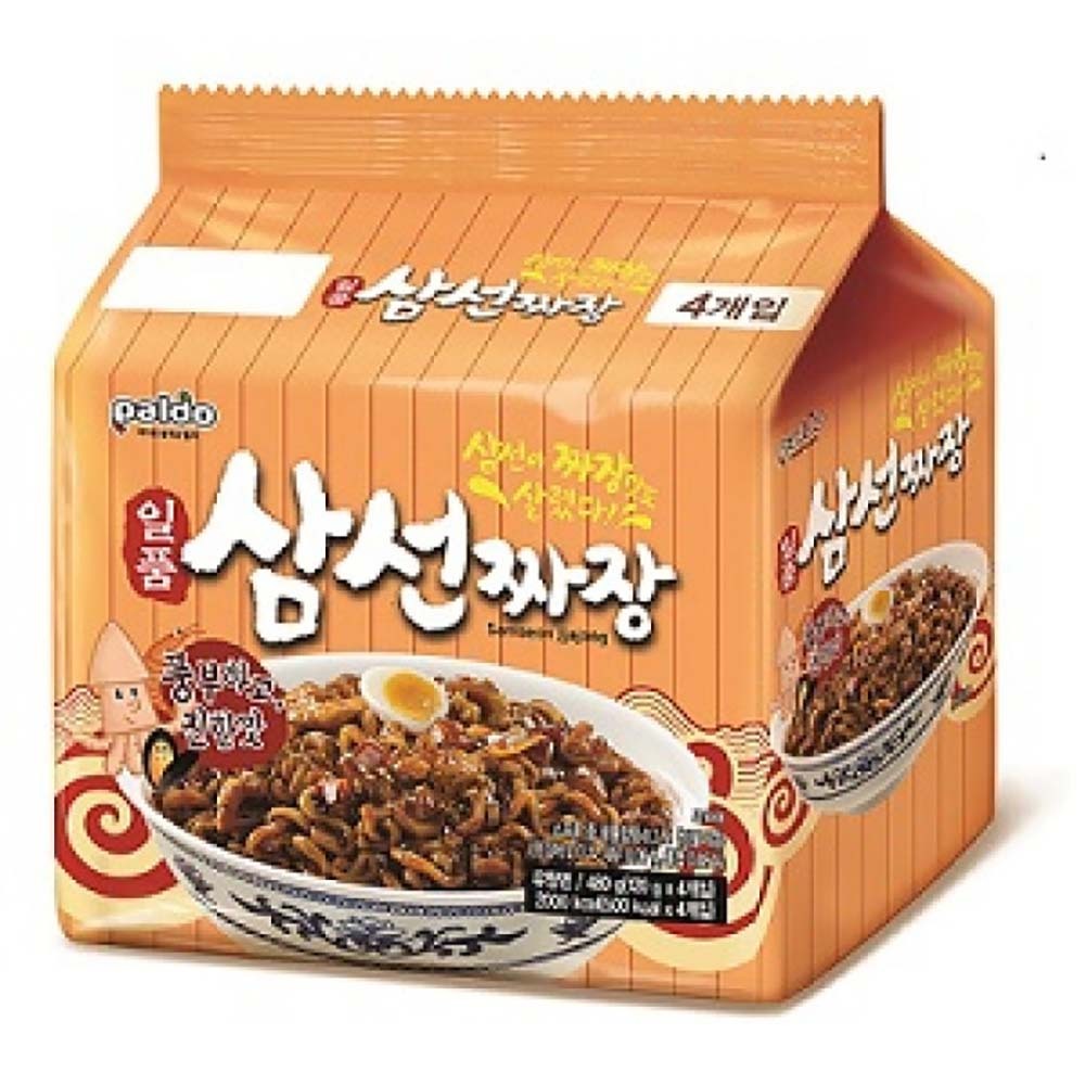 韓國 八道 paldo 御膳 三鮮 炸醬麵 (單包/4入袋)  美食 即食