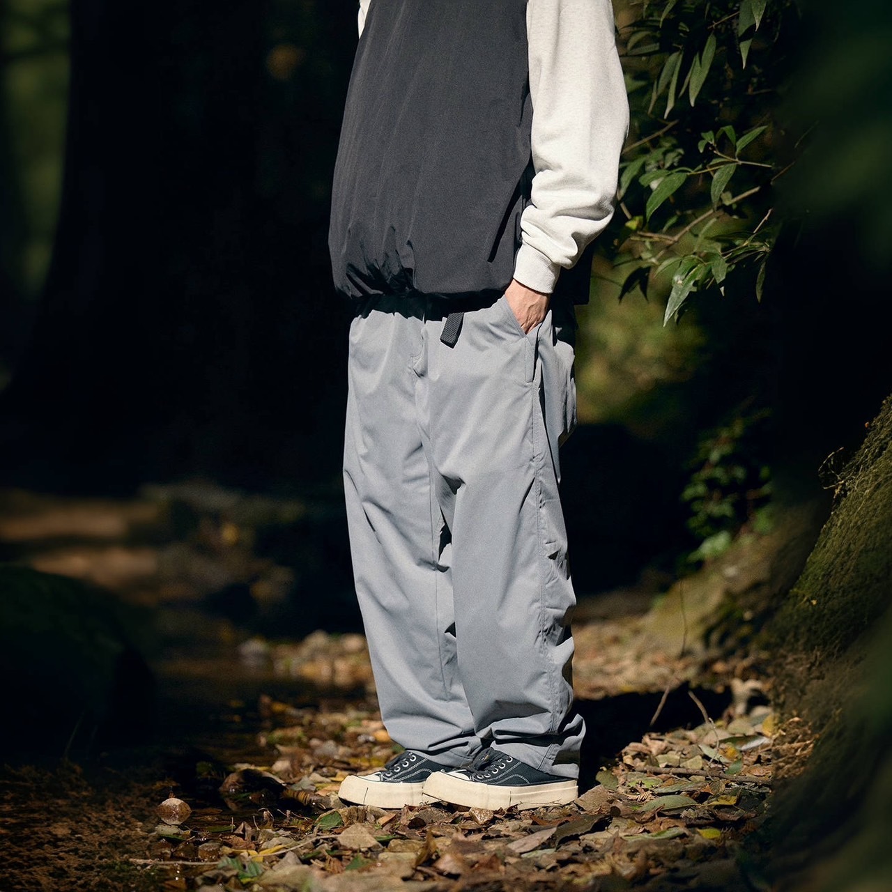 秋冬限定質感加絨微錐CHINO休閒褲