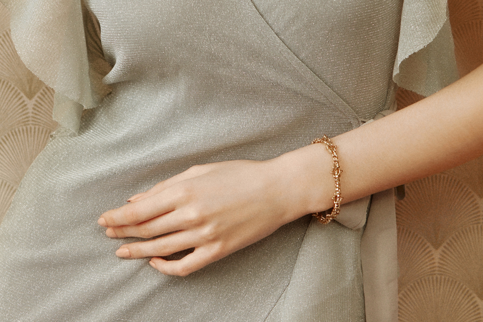 黃銅飾品, 手鍊, 飾品, 黃銅,施華洛世奇水鑽,星星