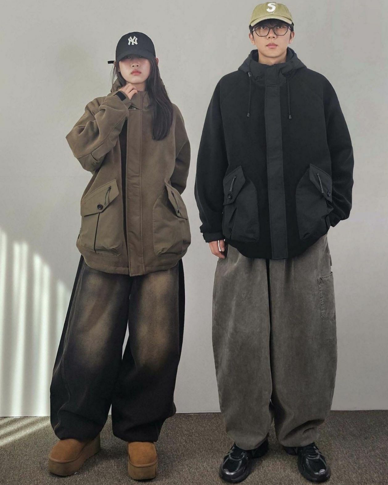 淨色連帽拉鍊外套 Floor&co-041JK