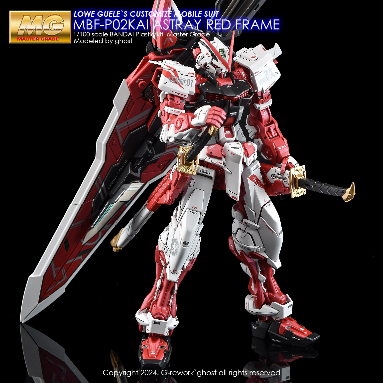 G-Rework 水貼 - [MG] MG_ASTRAY RED FRAME Kai CD-M130