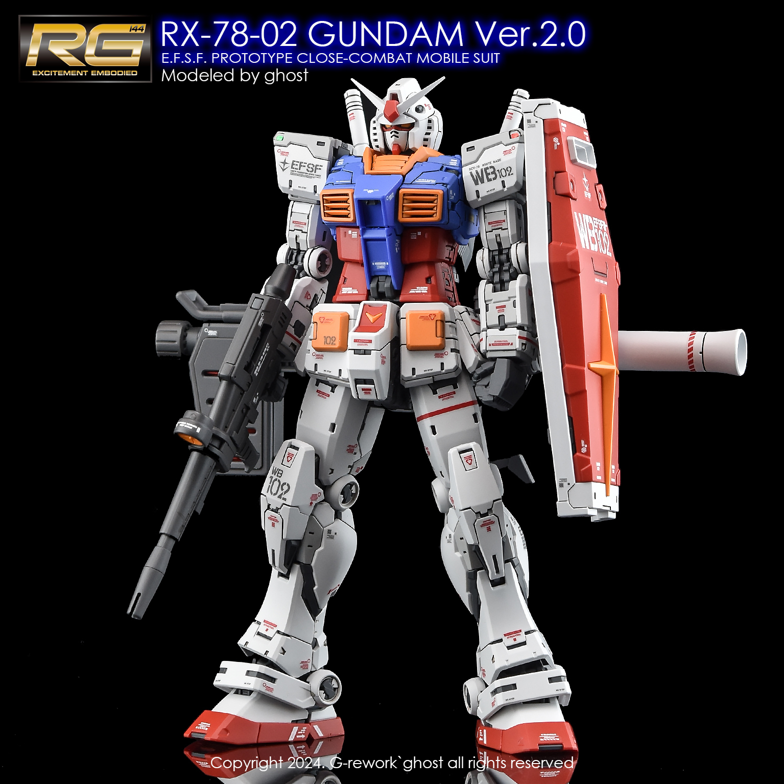G-Rework 水貼 - [RG] 元祖 2.0 RX-78-2 GUNDAM Ver.2.0 CD-RG4