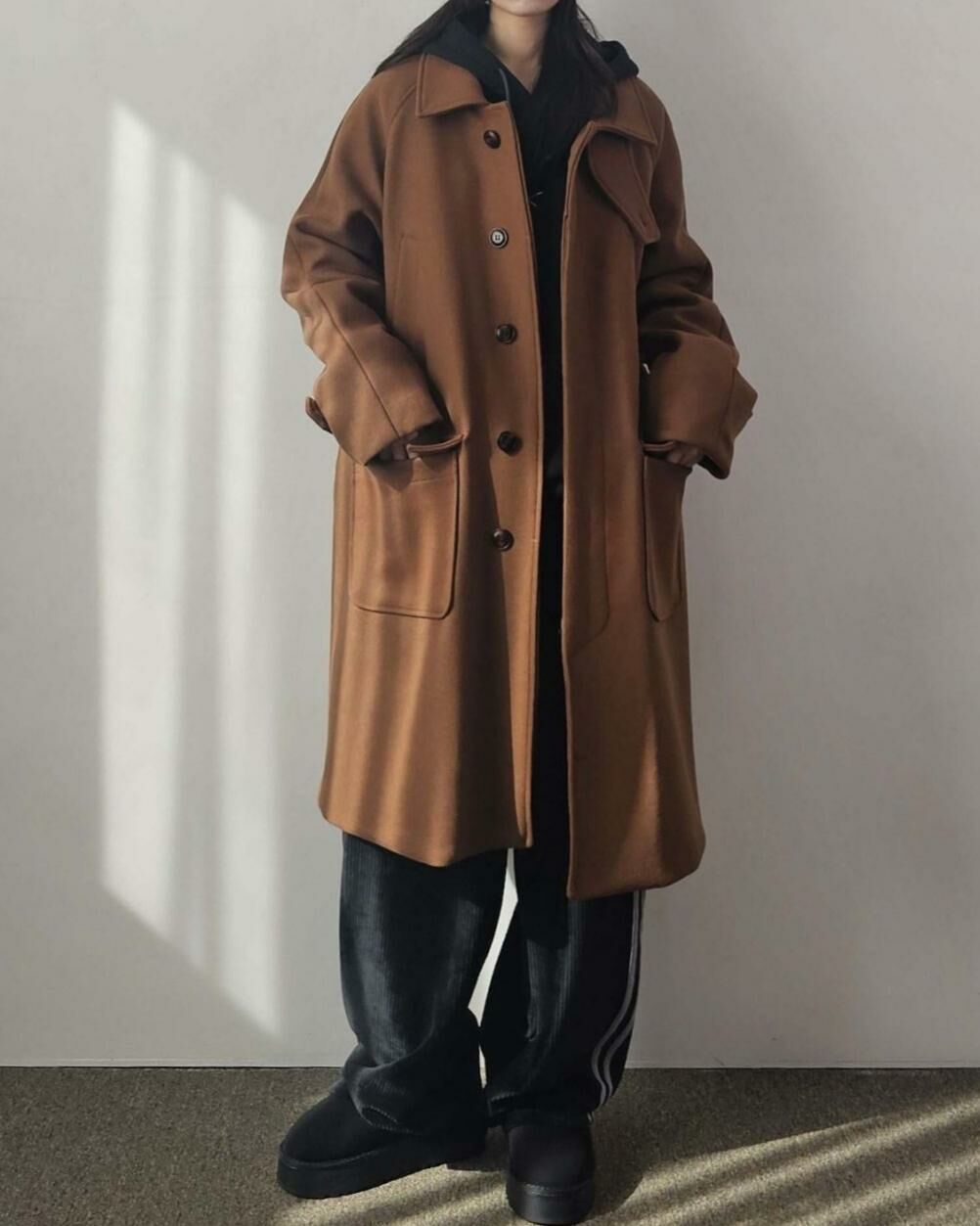 反領長褸 Floor&co-047JK