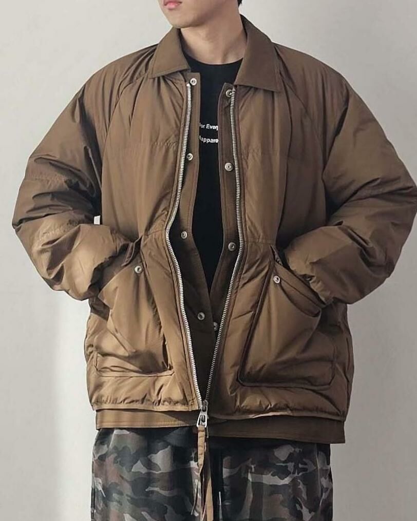 淨色反領拉鍊外套(夾棉) Floor&co-048JK