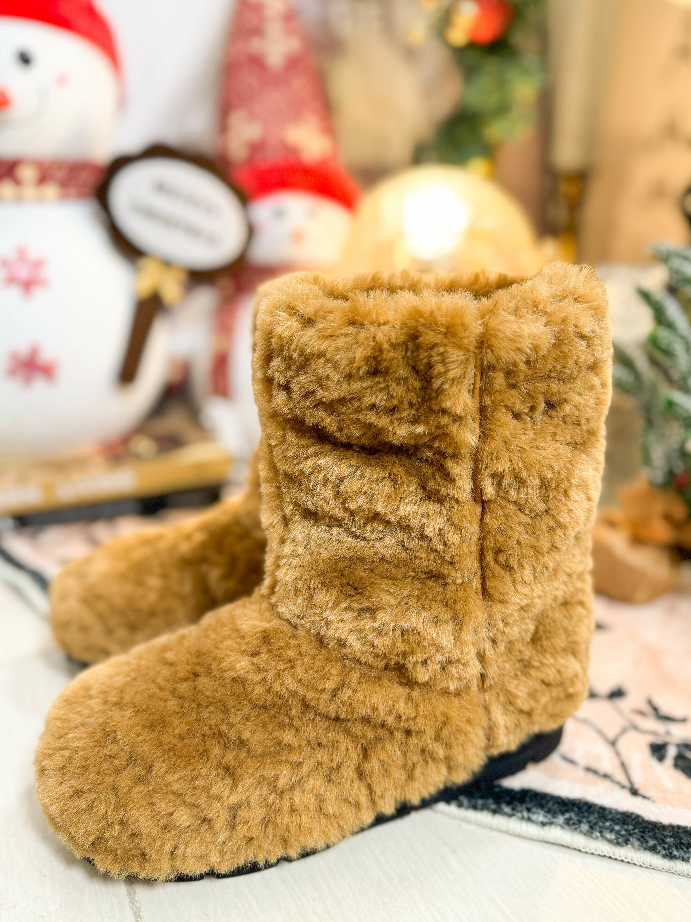 駝色235（ 37） 毛毛BOOTS【2417-1060】不設退換 DISPLAY 99% 新