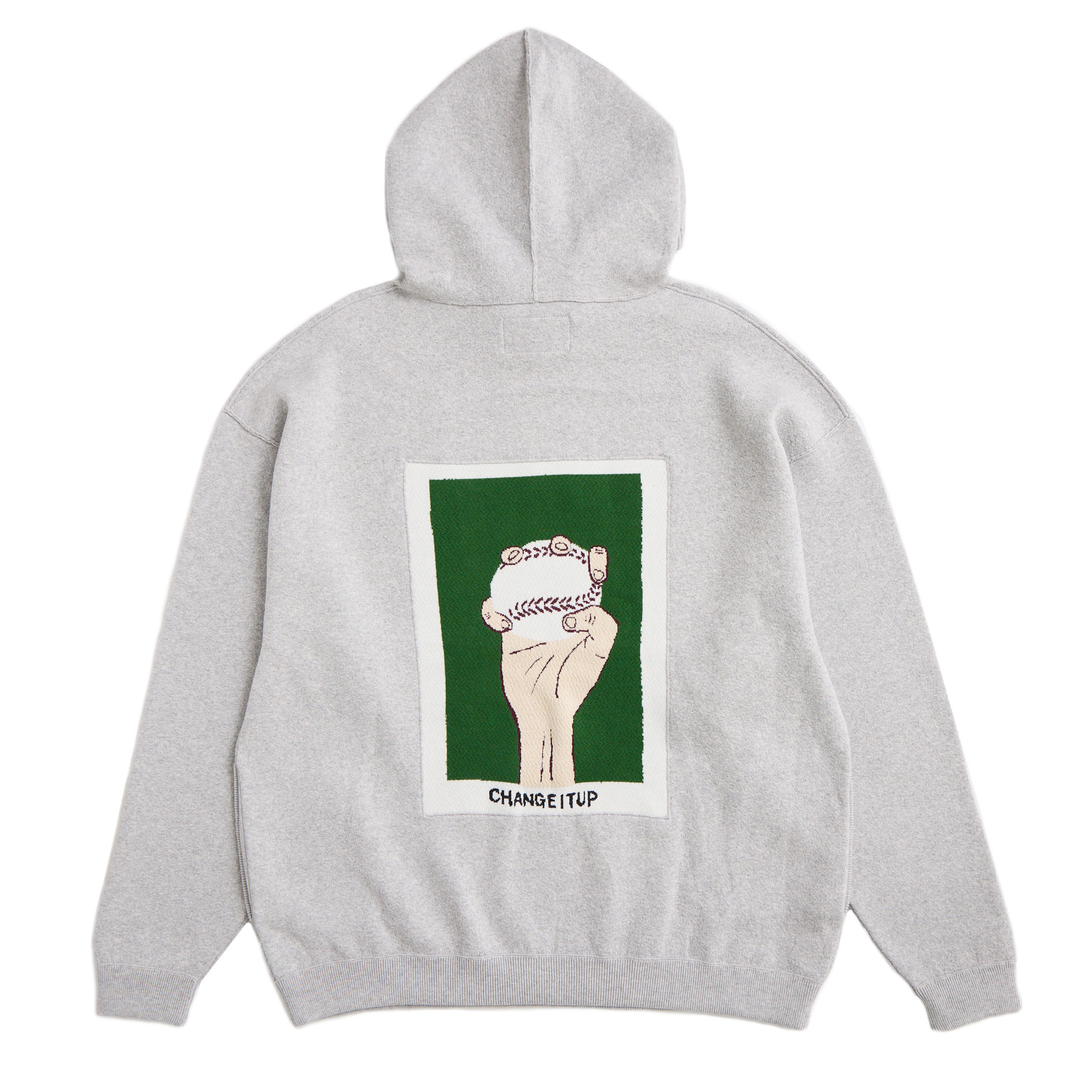 [UENO KOSEI] Change it up Jacqard Hoody Gray