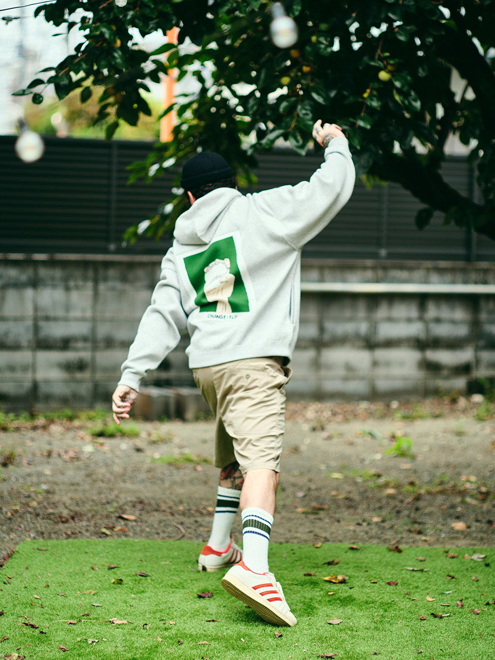 [UENO KOSEI] Change it up Jacqard Hoody Gray