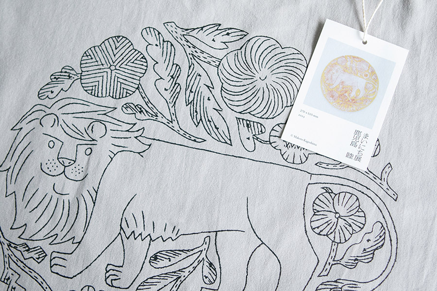 鹿兒島睦週邊 - 灰色托特包 / 獅子