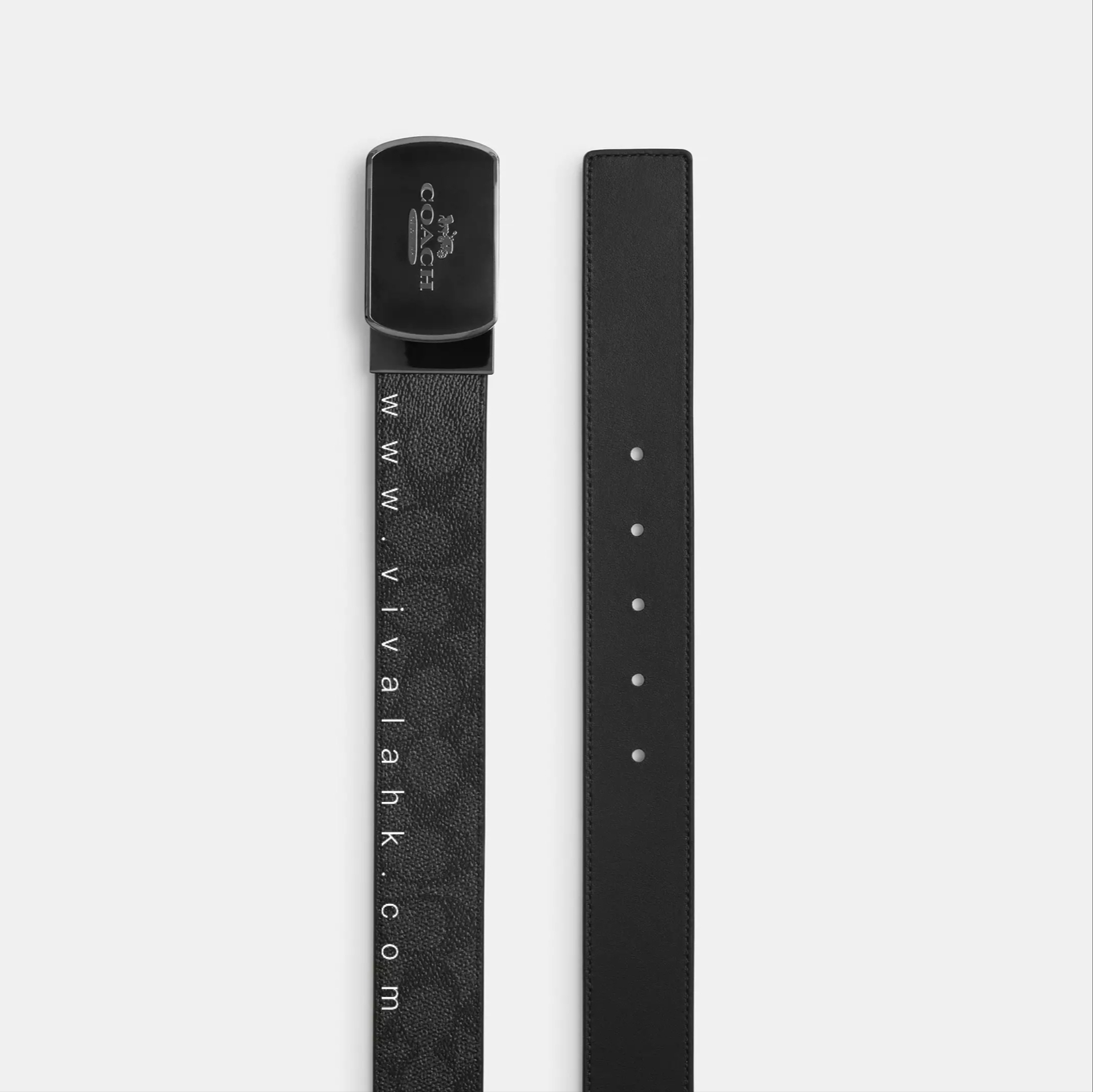 Coach - 雙面男裝皮帶 (C字暗花) (38mm) (CY943)