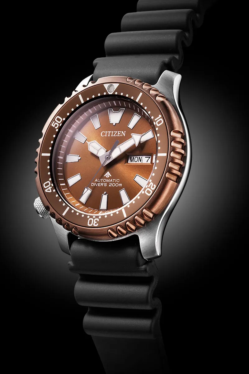 萬年鐘錶 - Citizen 星辰錶  PROMASTER  限量款鋼鐵河豚潛水機械錶套組 NY0164-65X 錶徑42MM