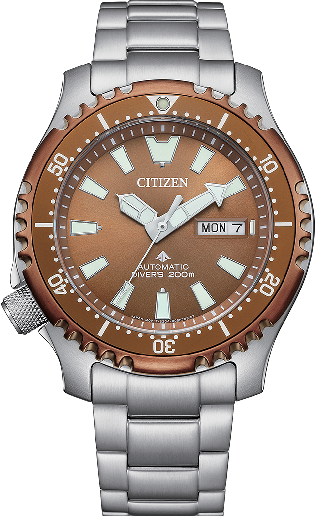 萬年鐘錶 - Citizen 星辰錶  PROMASTER  限量款鋼鐵河豚潛水機械錶套組 NY0164-65X 錶徑42MM