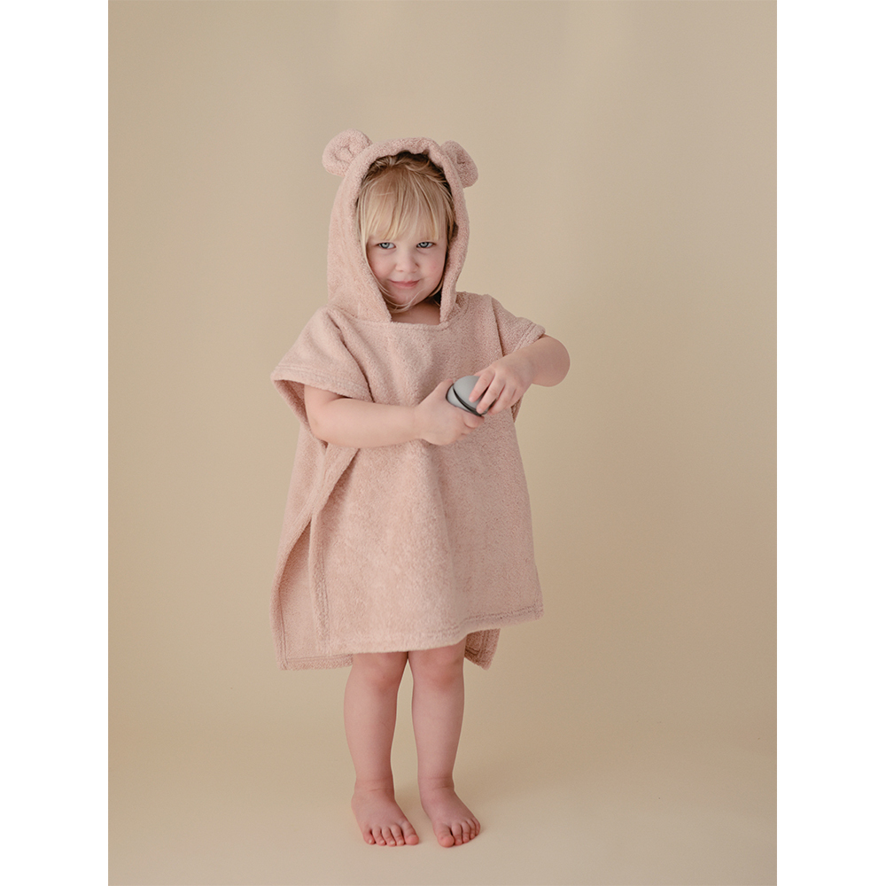 美國mushie 斗篷浴巾-Blush