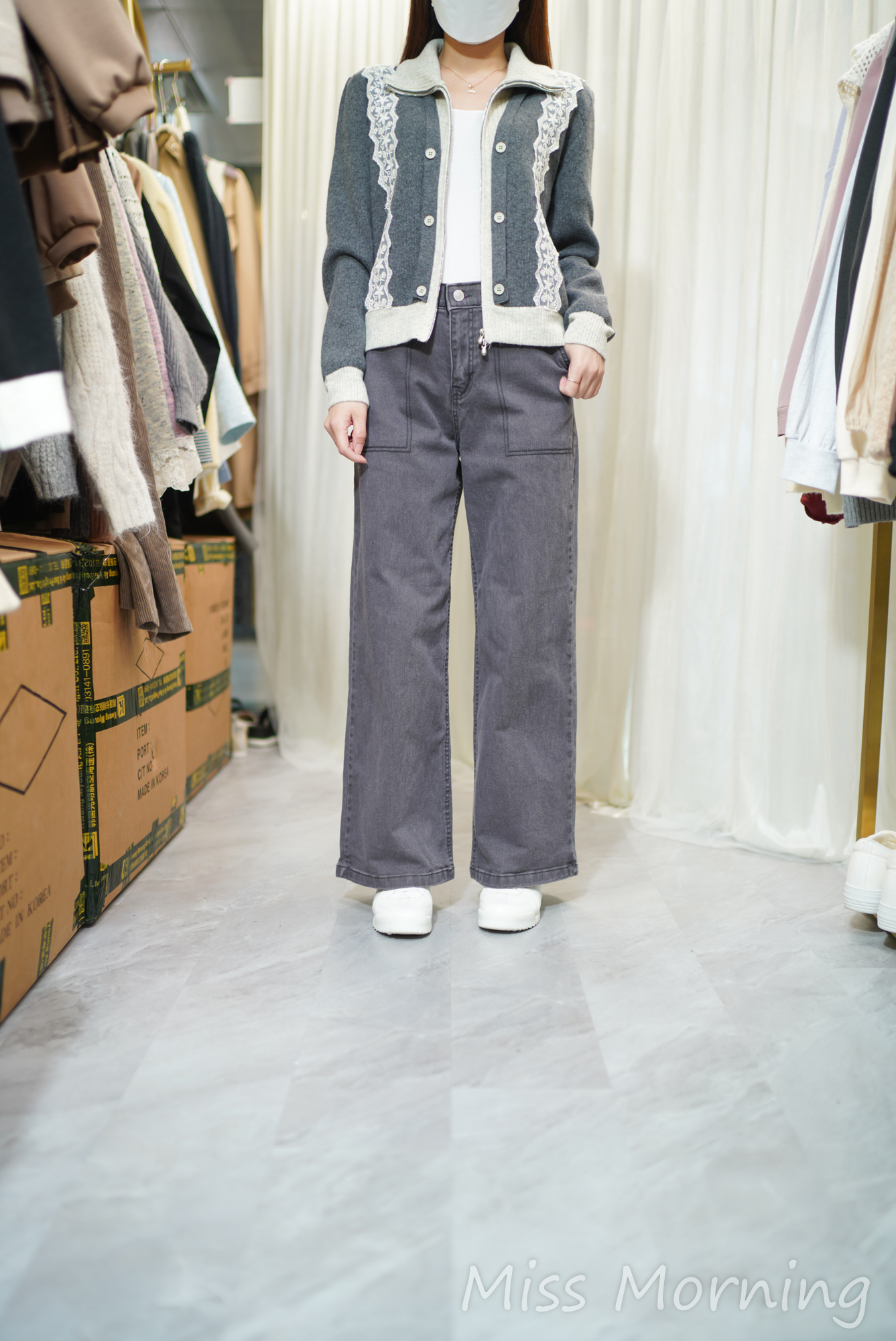 彈性直腳4季褲(33860)