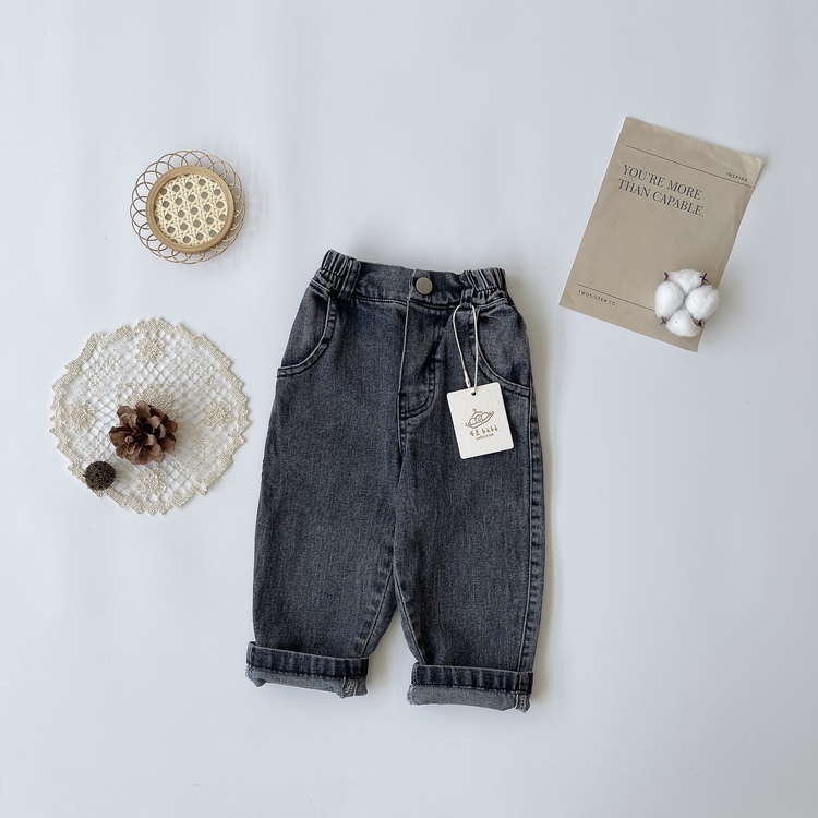 素面彈力煙管長褲