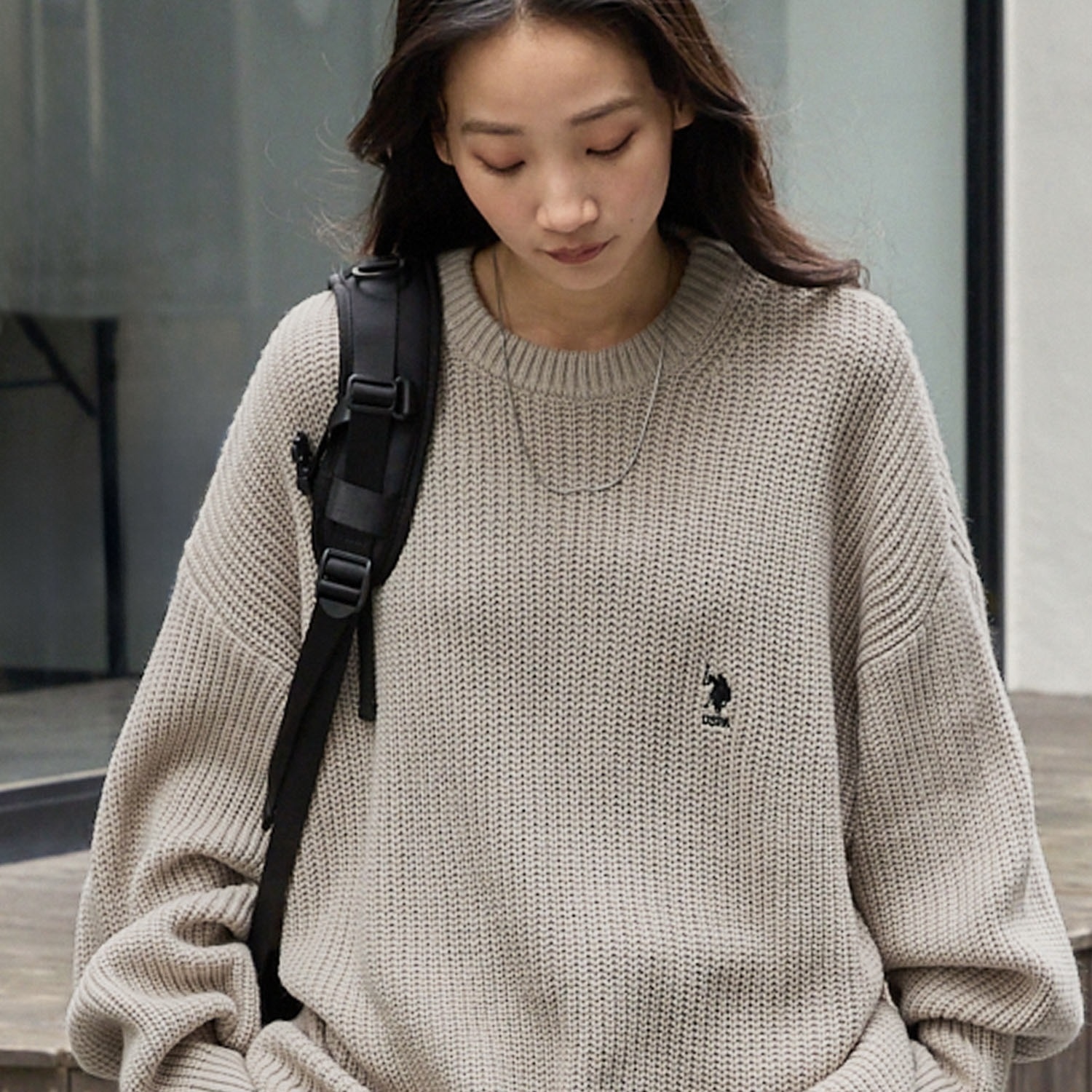 U.S. POLO ASSN. 日本限定 毛衣 針織 刺繡 Logo 落肩 長袖 6色