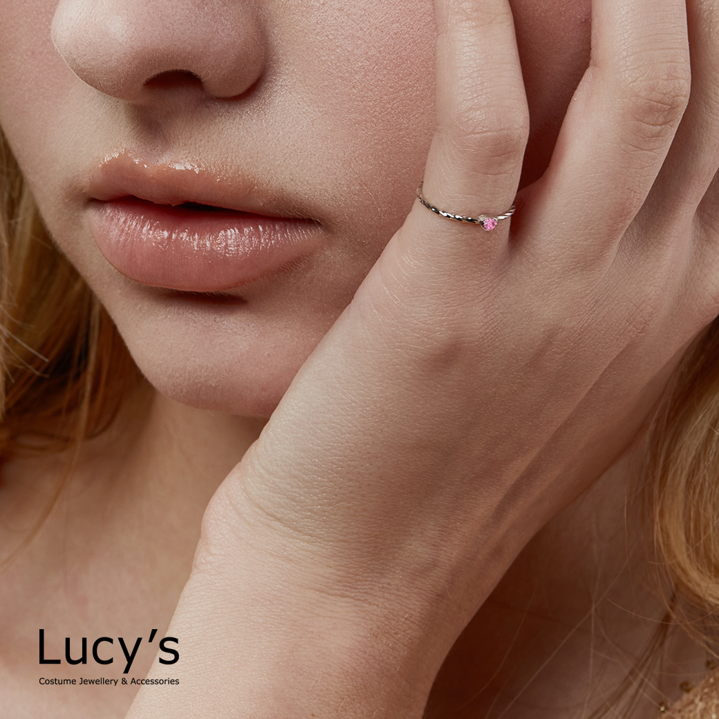 *LUCKY RING 好運尾戒｜增強愛情運 (銀粉) (109886)