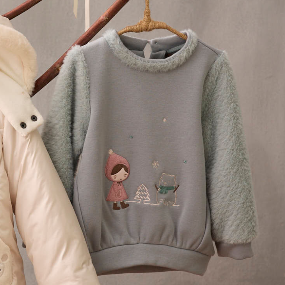 PIPPY小紅帽森林聚會圓領長袖上衣 綠