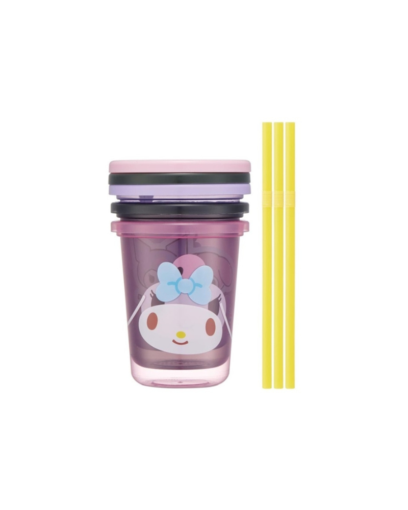Skater My Melody & Kuromi 水杯連蓋 3入