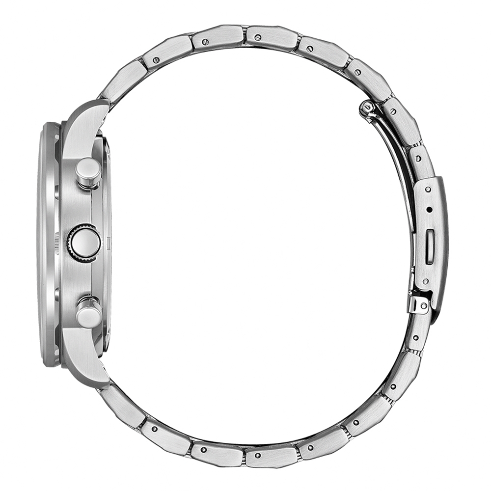 萬年鐘錶 - Citizen 星辰錶  希望之藍限定款三眼計時光動能男錶 CA4500-83M  錶徑44MM