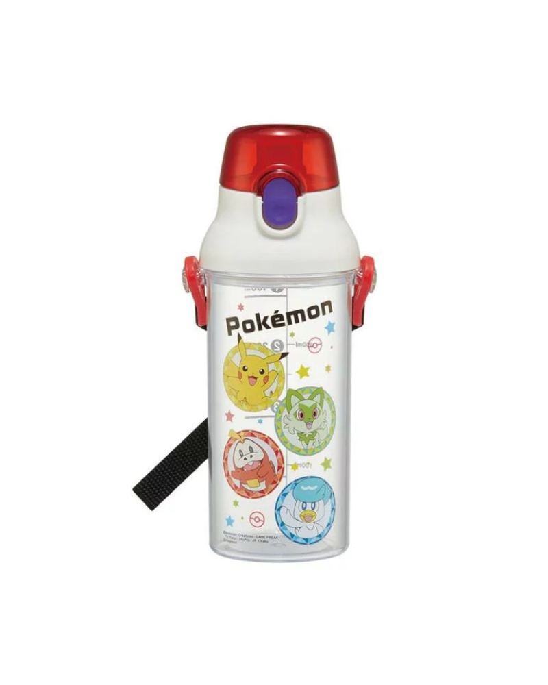 Skater 寵物小精靈 兒童彈蓋直飲透明水壺 480ml