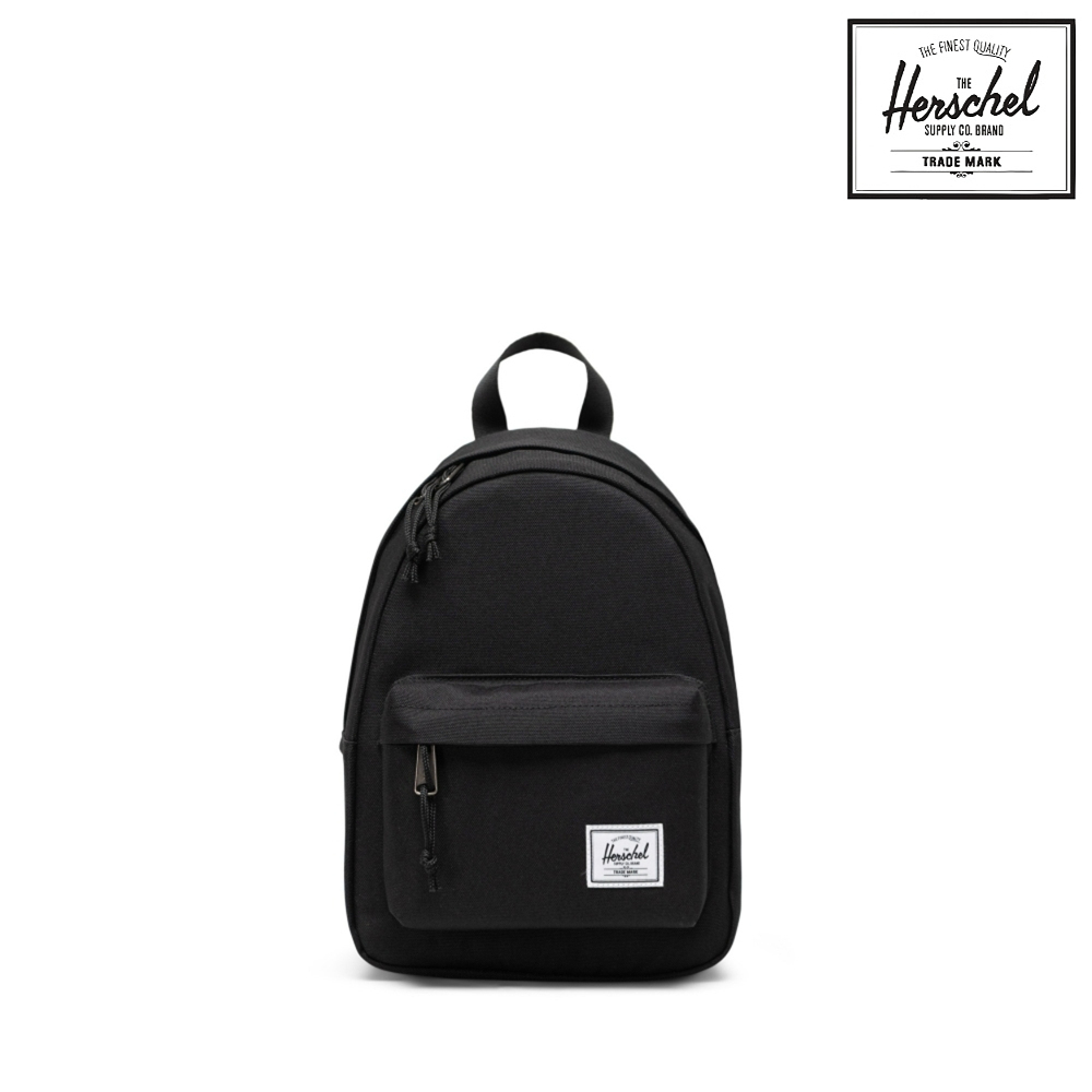 【Herschel】 Classic™ 迷你後背包 6.5L 黑/金屬粉/深紫