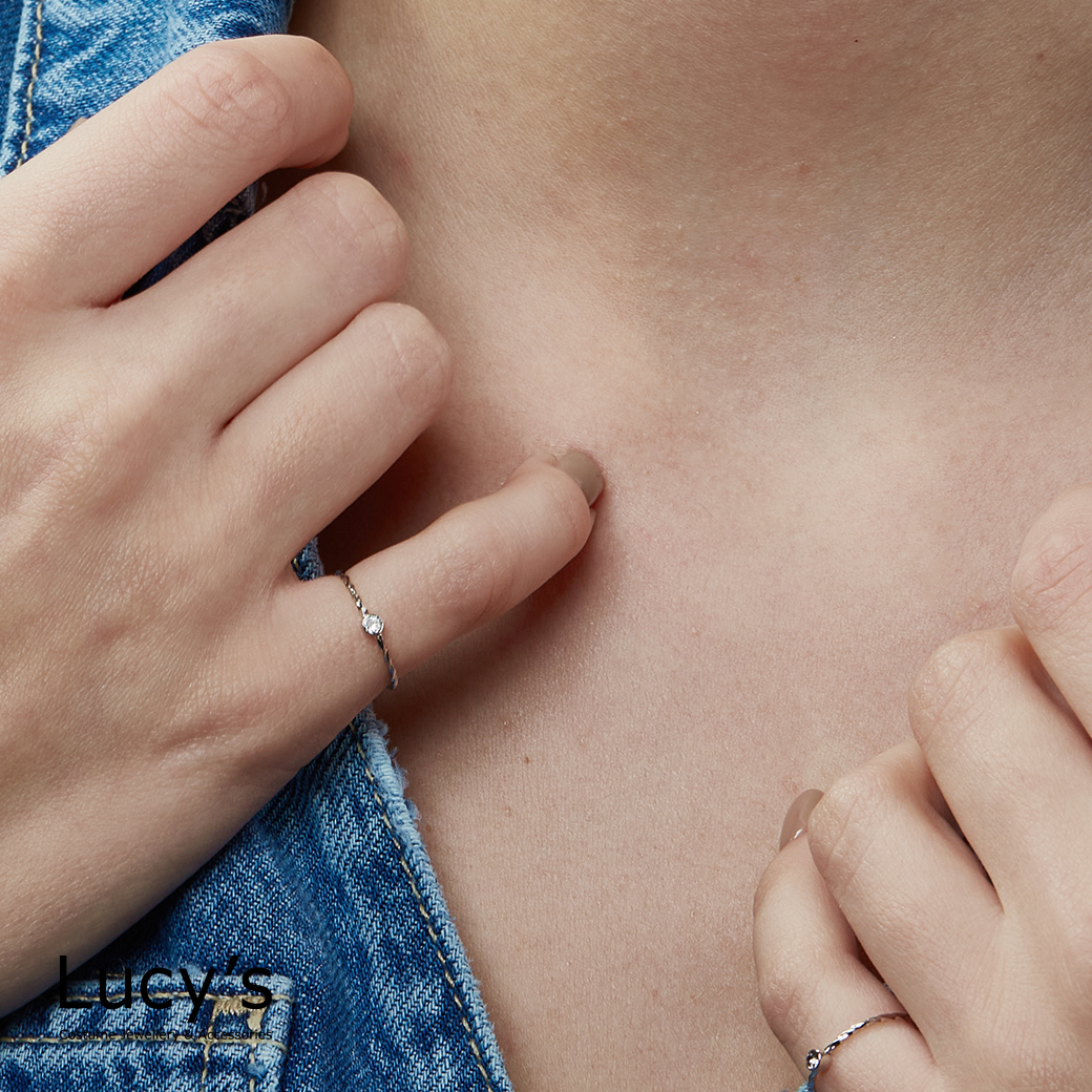 *LUCKY RING 好運尾戒｜事事順利 (銀白) (109823)